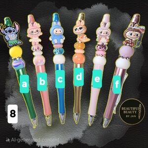 Colorful Character Pen Set for Womens, Mens, Kids